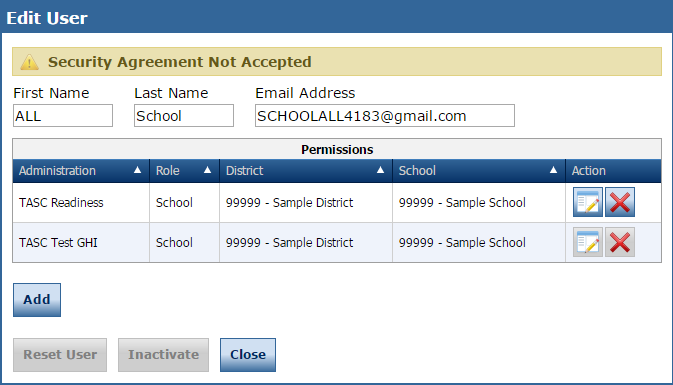 DRC BEACON Edit User from User Management Menu